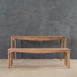 Adel Dining Table and Bench - Qarnation