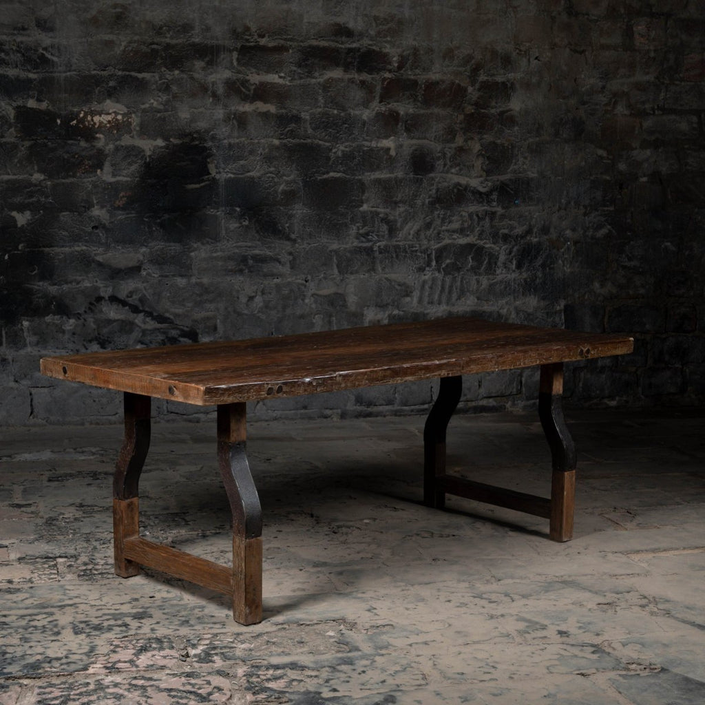 Curry Wooden Dining Table – Solid Wood Dining – The Vintage Realm
