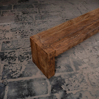 Handcrafted Reclaimed Solid Wood Bench - Qarnation