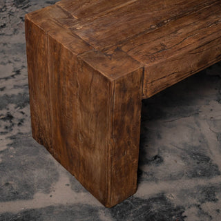 Handcrafted Reclaimed Solid Wood Bench - Qarnation