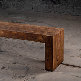 Handcrafted Reclaimed Solid Wood Bench - Qarnation