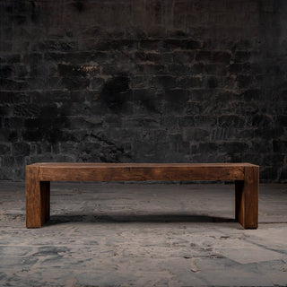 Handcrafted Reclaimed Solid Wood Bench - Qarnation