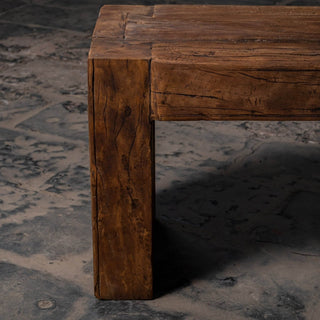 Handcrafted Reclaimed Solid Wood Bench - Qarnation