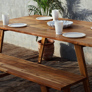 Serenova Dining Table with Bench - Qarnation