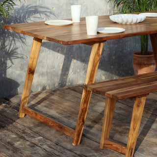 Serenova Dining Table with Bench - Qarnation