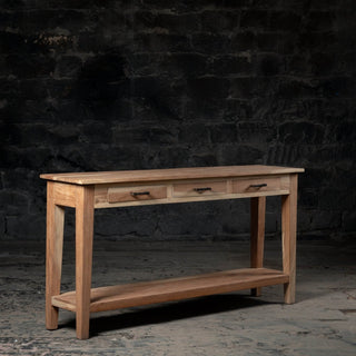 Timeless Tappered Drawered & Shelfed Console - Qarnation
