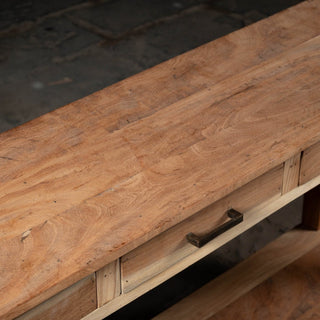 Timeless Tappered Drawered & Shelfed Console - Qarnation