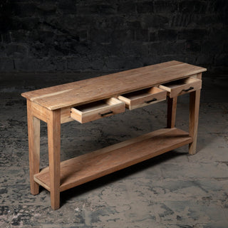 Timeless Tappered Drawered & Shelfed Console - Qarnation