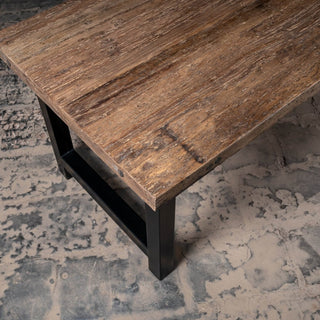 Vintage Reclaimed Weathered Wood dining Table - Qarnation