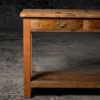 Vintage Voyage Drawered & Shelfed Console - Qarnation