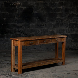 Vintage Voyage Drawered & Shelfed Console - Qarnation