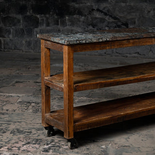 Vintage Wooden Console - Qarnation