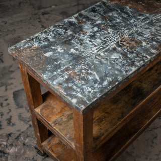 Vintage Wooden Console - Qarnation