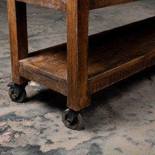 Vintage Wooden Console - Qarnation